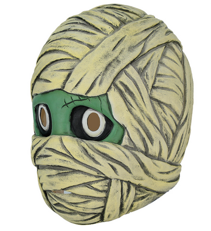 Mummy Turtle Latex Mask Wrapped Bandage Full Head Mask for Halloween Cosplay Party