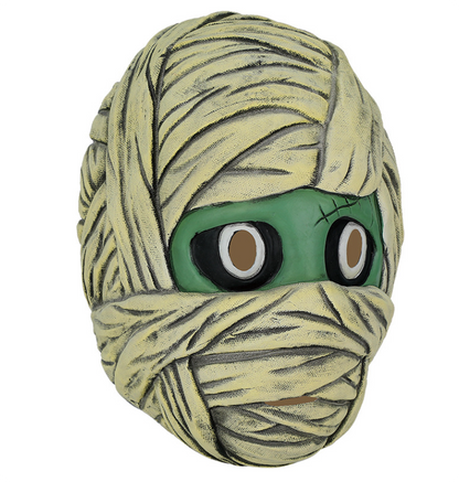 Mummy Turtle Latex Mask Wrapped Bandage Full Head Mask for Halloween Cosplay Party