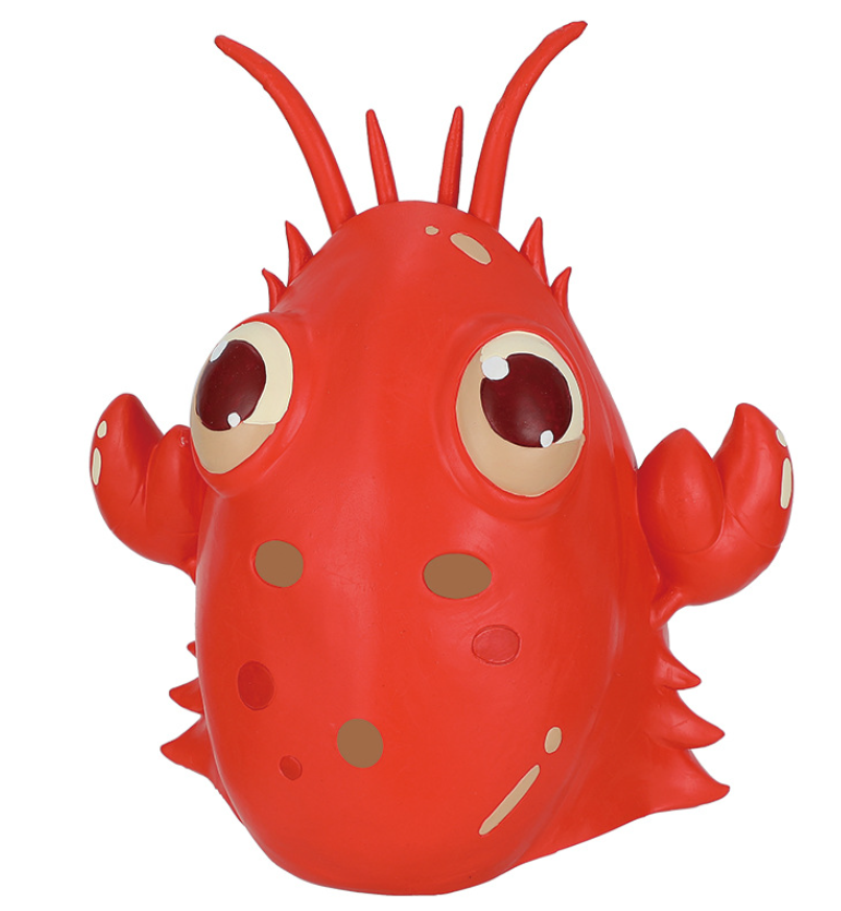Cute Red Lobster Latex Mask Full Head Animal Mask Halloween Cosplay Costume