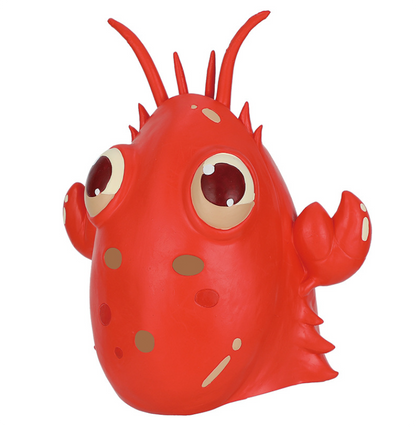 Cute Red Lobster Latex Mask Full Head Animal Mask Halloween Cosplay Costume