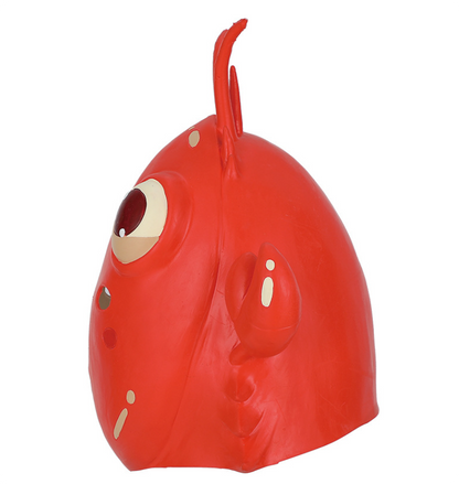 Cute Red Lobster Latex Mask Full Head Animal Mask Halloween Cosplay Costume