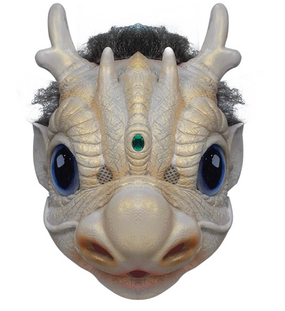 Cute Chinese Dragon Latex Mask Full Head Oriental Dragon Cosplay Mask Halloween Costume