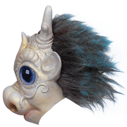 Cute Chinese Dragon Latex Mask Full Head Oriental Dragon Cosplay Mask Halloween Costume