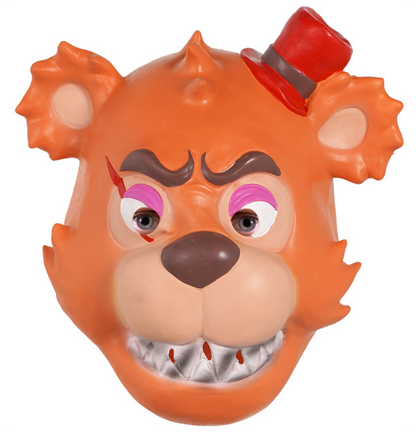 Freddy Bear Latex Mask Five Nights Horror Game Full Head Mask Halloween Cosplay Mask