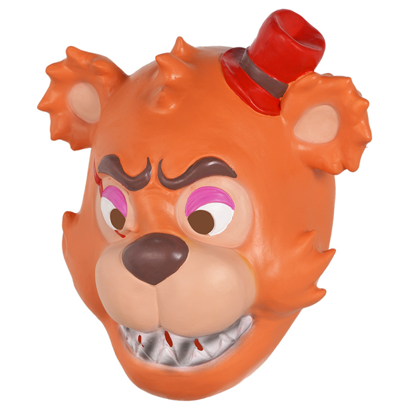 Freddy Bear Latex Mask Five Nights Horror Game Full Head Mask Halloween Cosplay Mask