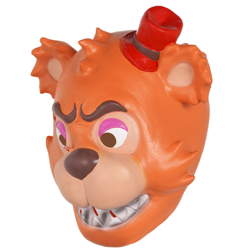 Freddy Bear Latex Mask Five Nights Horror Game Full Head Mask Halloween Cosplay Mask