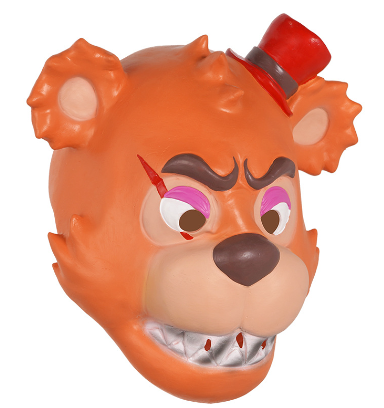 Freddy Bear Latex Mask Five Nights Horror Game Full Head Mask Halloween Cosplay Mask