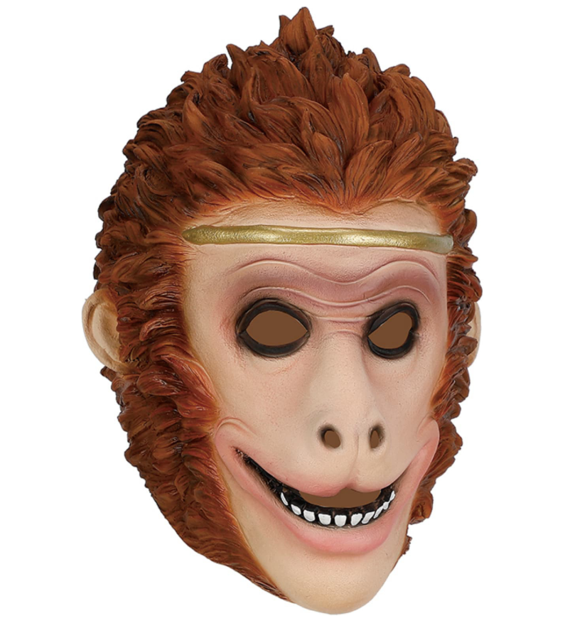 Sun Wukong Monkey King Latex Mask Golden Headband Journey to the West Cosplay Mask