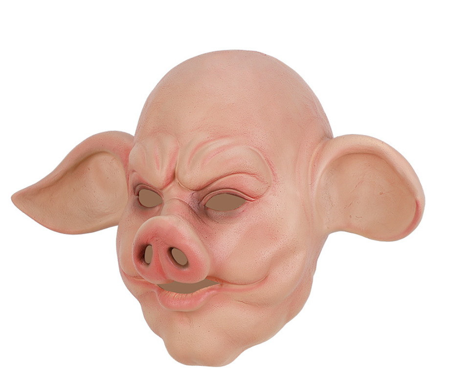 Zhu Bajie Pig Latex Mask Big Ears Journey to the West Cosplay Mask