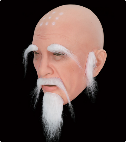 Tang Sanzang Monk Latex Mask White Beard Journey to the West Cosplay Mask