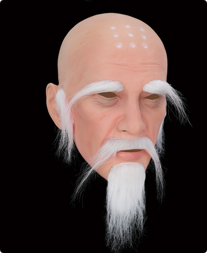 Tang Sanzang Monk Latex Mask White Beard Journey to the West Cosplay Mask