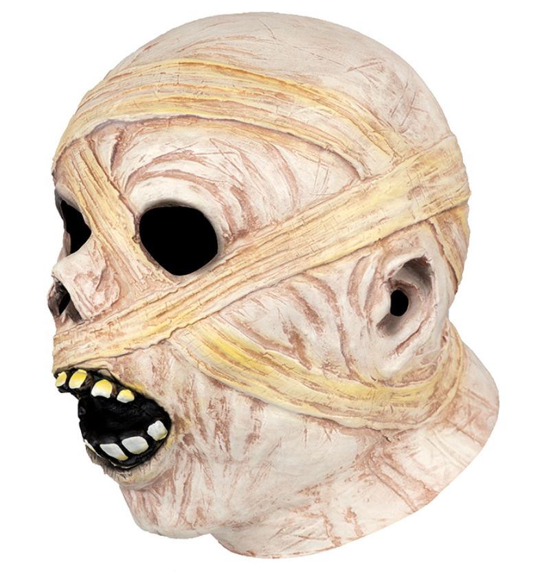 Mummy Latex Mask Scary Full Head Mask Halloween Cosplay Costume Party Haunted House Horror Prop