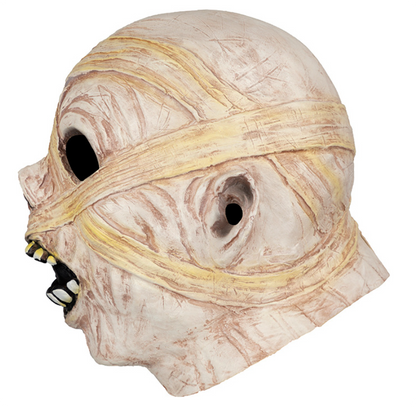 Mummy Latex Mask Scary Full Head Mask Halloween Cosplay Costume Party Haunted House Horror Prop