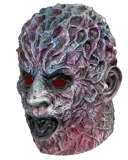 Horror Alien Creature Latex Mask Full Head Textured Bumpy Scaly Face Halloween Cosplay Haunted House Costume Prop
