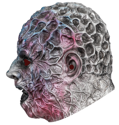 Horror Alien Creature Latex Mask Full Head Textured Bumpy Scaly Face Halloween Cosplay Haunted House Costume Prop