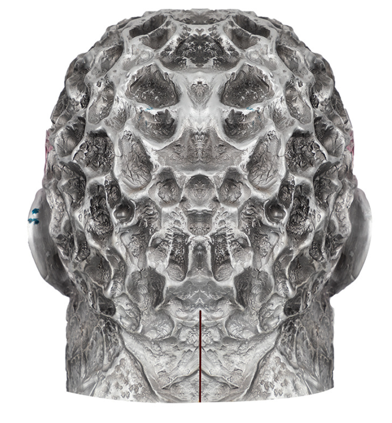 Horror Alien Creature Latex Mask Full Head Textured Bumpy Scaly Face Halloween Cosplay Haunted House Costume Prop