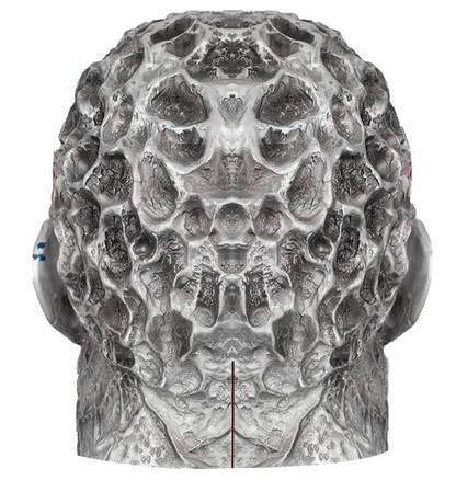 Horror Alien Creature Latex Mask Full Head Textured Bumpy Scaly Face Halloween Cosplay Haunted House Costume Prop