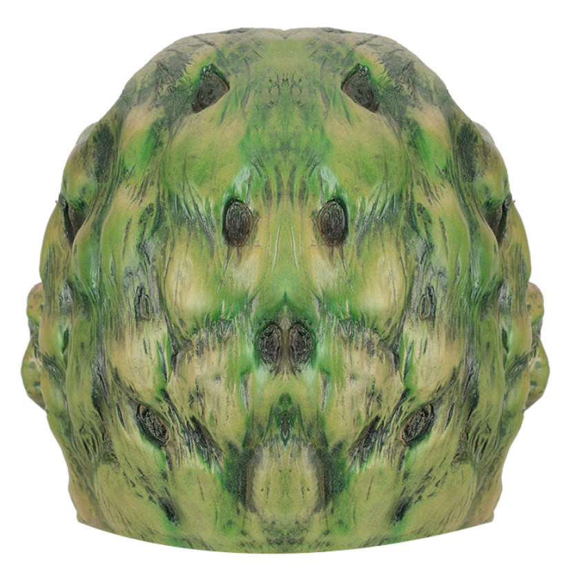 Horror Mutant Monster Latex Mask Full Head Bloody Green Rotten Face Halloween Cosplay Costume Haunted House Prop