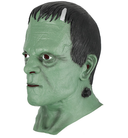 Classic Frankenstein Monster Latex Mask Full Head Green Horror Halloween Cosplay Costume Prop