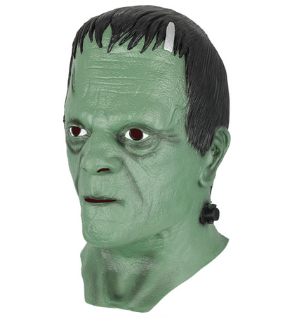 Classic Frankenstein Monster Latex Mask Full Head Green Horror Halloween Cosplay Costume Prop