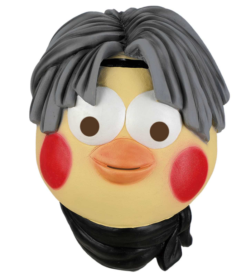 Funny Cartoon Chick Latex Full Head Mask, Meme Prank Mask Halloween Party Cosplay Costume Prop