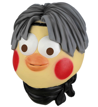 Funny Cartoon Chick Latex Full Head Mask, Meme Prank Mask Halloween Party Cosplay Costume Prop
