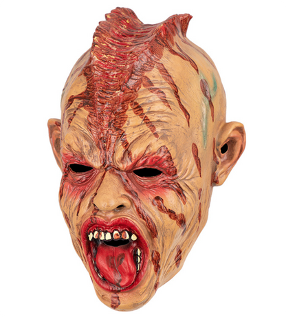 Horror Bloody Mutant Monster Latex Full Head Mask, Scary Zombie Mask Halloween Cosplay Costume Prop