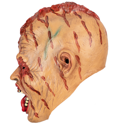Horror Bloody Mutant Monster Latex Full Head Mask, Scary Zombie Mask Halloween Cosplay Costume Prop