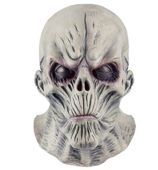 Scary Undead Zombie Full Head Latex Mask, Horror Skeleton Monster Mask Halloween Cosplay Prop