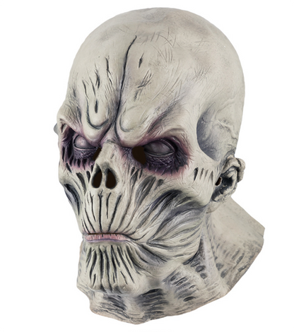 Scary Undead Zombie Full Head Latex Mask, Horror Skeleton Monster Mask Halloween Cosplay Prop