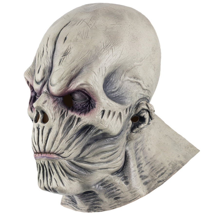 Scary Undead Zombie Full Head Latex Mask, Horror Skeleton Monster Mask Halloween Cosplay Prop