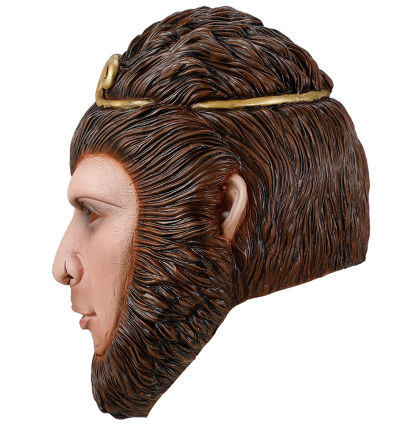 Sun Wukong Monkey King Latex Mask, Journey to the West Monkey Full Head Mask Halloween Cosplay Prop
