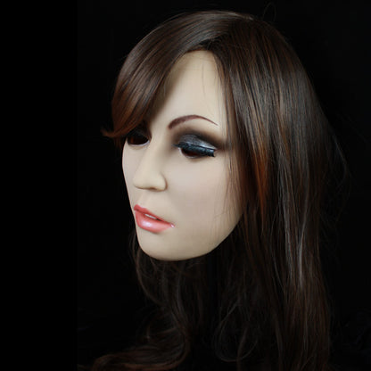 Premium Silicone Realistic Beauty Face Costume Mask For women For Cosplay