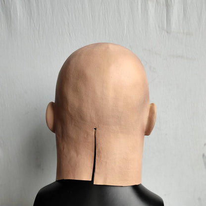 Realistic Male Latex Full Head Mask for Movie Roleplay Cosplay Halloween Props