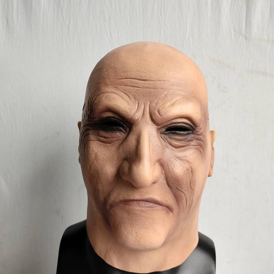 Realistic Male Latex Full Head Mask for Movie Roleplay Cosplay Halloween Props