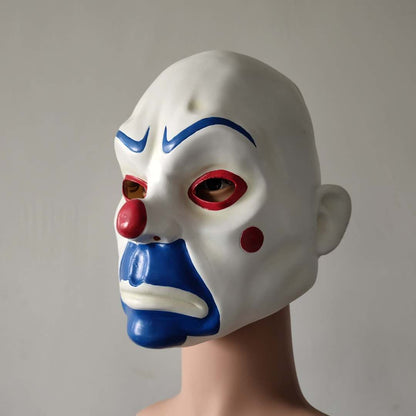 Bandit-Clown-Gesichtsmaske aus Latex, Requisiten für Halloween-Partys