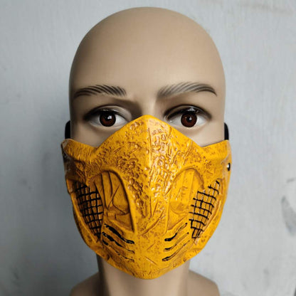 Mortal Kombat 11 Cosplay Scorpion Mask Hanzo Hasashi Halloween Mask Props