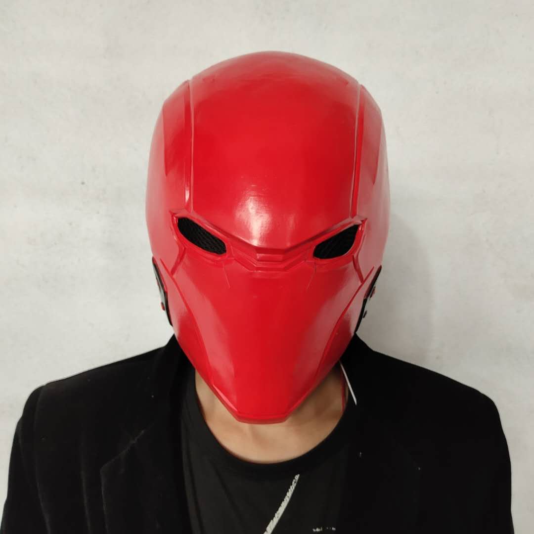 Batman Red Hood Jason Todd Mask Cosplay Latex Masks Helmet Party Costume Props