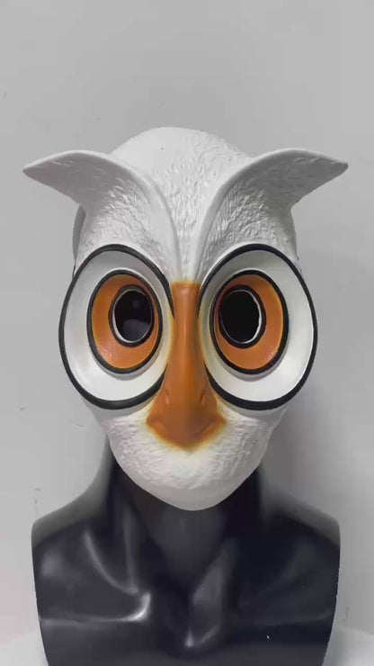 Masque tête d'aigle en Latex pour Halloween, couvre-chef, Costumes de mascarade, accessoires de Cosplay de fête