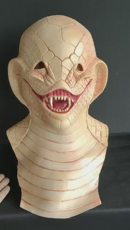 VTG Viper Latex Kostüm Halloween Maske Vollkopf Cosplay Requisiten